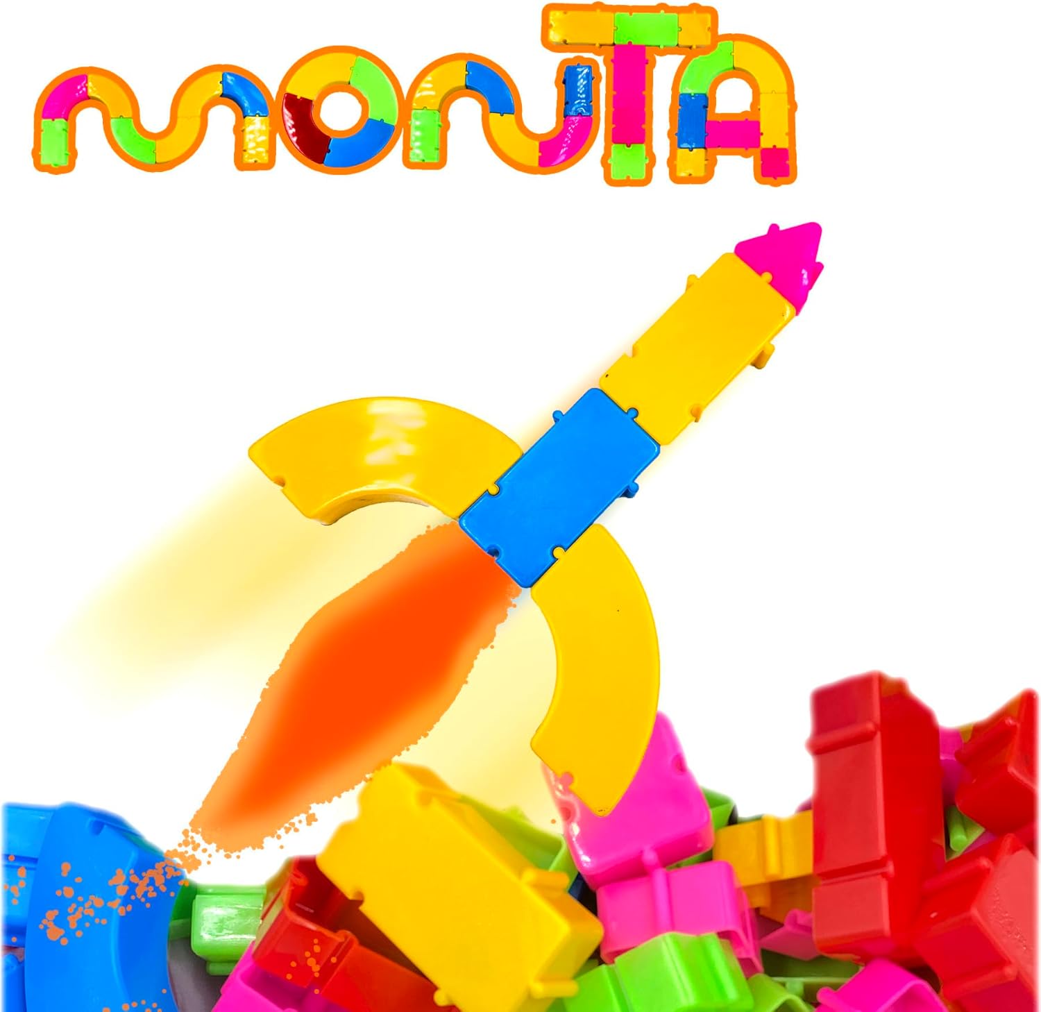 Crie & Brink Monta Saco - 500 Peças de Blocos de Montar - Imagem 5