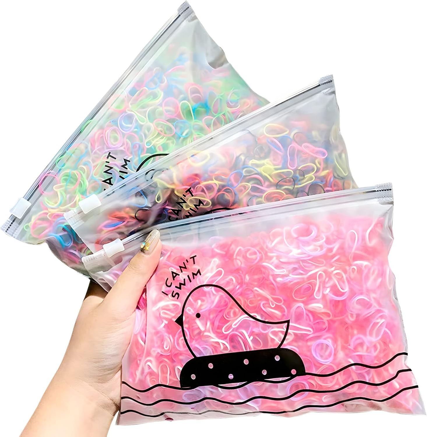 3000 pçs elásticos de cabelo descartáveis elásticos macios laços de cabelo feminino meninas pequenos pequenos elásticos coloridos descartáveis