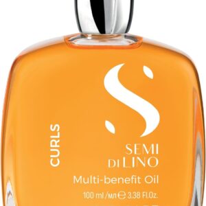 Alfaparf Milano Semi Di Lino Curls Óleo Capilar - Para cabelos cacheados e ondulados - Hidrata, desembaraça, define, ilumina e protege - Qualidade profissional de salão 100ml