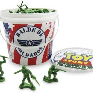 Balde de Soldados Toy Story Com 100 Soldados Disney - Toyng