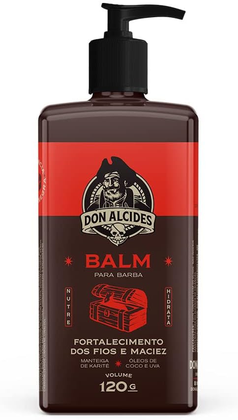 Balm Para Barba Don Alcides 120Ml Barba Negra
