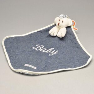 Blanket Cetim Jeans, Zip, xadrez azul