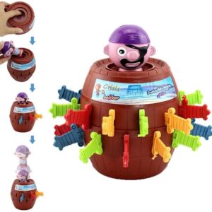 Brinquedo Infantil Pula Pirata Jogo Barril Grande Crianças