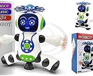 Brinquedo Robô Musical 360 Graus Com Som E Luz Ótimo Presente Brinquedo Boneco Musical Com Luz Dance Robot Robô Que Dança DIA DAS CRIANÇAS