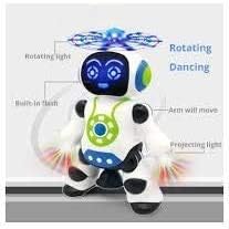 Brinquedo Robô Musical 360 Graus Com Som E Luz Ótimo Presente Brinquedo Boneco Musical Com Luz Dance Robot Robô Que Dança DIA DAS CRIANÇAS - Imagem 2
