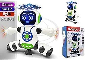 Brinquedo Robô Musical 360 Graus Com Som E Luz Ótimo Presente Brinquedo Boneco Musical Com Luz Dance Robot Robô Que Dança DIA DAS CRIANÇAS