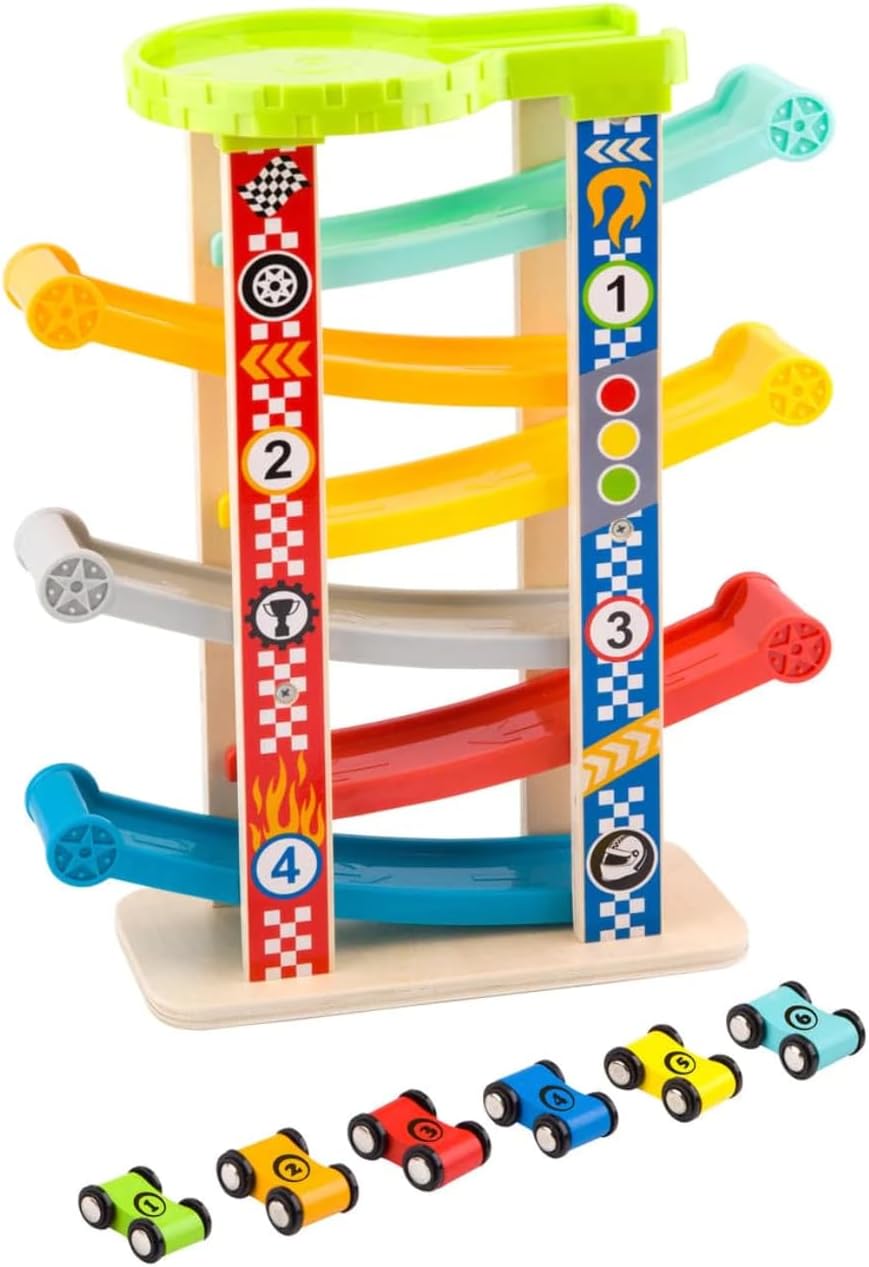 Brinquedo Super Torre de Carros com 6 Carrinhos TY841, Tooky Toy