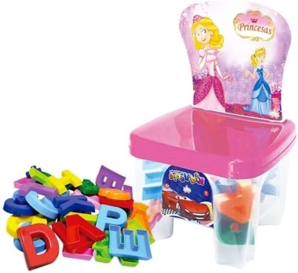 Cadeirinha Kidverte Princesas Letras e Números, Big Star, 715-KPLN