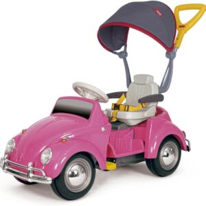 Carrinho Infantil de Passeio e Pedal, Poliplac, Fusca Bubblecar, Multicor