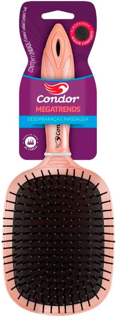 Condor, Escova de Cabelo, Megatrends, Extragrande, Desembaraça e Massageia, Profissional, Todos os Tipos de Cabelo - Imagem 2