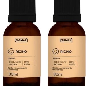 Farmax Óleo de Rícino 100% Puro 30ml - 2 unidades