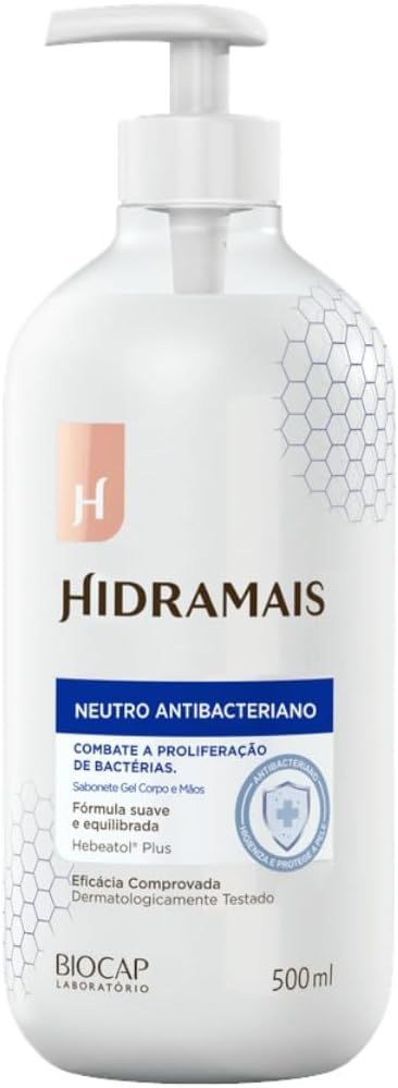 HIDRAMAIS Sabonete Liquido Hidramais Antibacteriano Neutro 400Ml + 100Ml Gratis