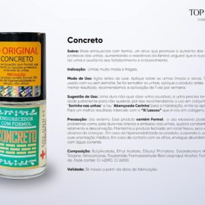 KIT BASE CONCRETO + BASE FERMENTO SOS unhas Top Beauty, Top Beauty