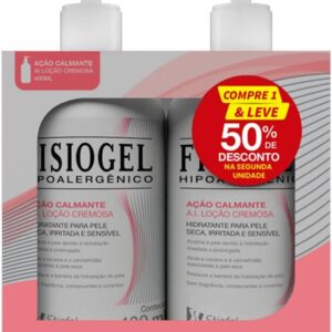 Kit 2x400mL Fisiogel AI Ação Calmante Loção Cremosa