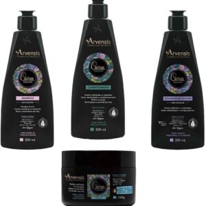 Kit Arvensis Cachos Naturais Sh.+cond +ativ 300ml +masc 250g