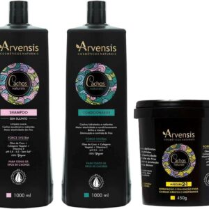 Kit Arvensis Shampoo Condicionador 1l + Máscara 450g