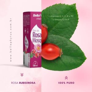 Óleo de Rosa Mosqueta 100% Puro Bellaphytus, 30ml